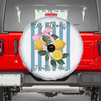 Funny Les Citrons Fruits Frais Spare Tire Cover Summer Lemon Tropical Coquette - Wonder Print Shop