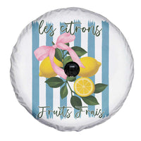 Funny Les Citrons Fruits Frais Spare Tire Cover Summer Lemon Tropical Coquette - Wonder Print Shop