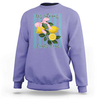 Funny Les Citrons Fruits Frais Sweatshirt Summer Lemon Tropical Coquette - Wonder Print Shop