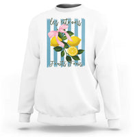 Funny Les Citrons Fruits Frais Sweatshirt Summer Lemon Tropical Coquette - Wonder Print Shop