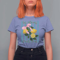 Funny Les Citrons Fruits Frais T Shirt For Women Summer Lemon Tropical Coquette - Wonder Print Shop