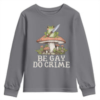 Funny Be Gay Do Crime Youth Sweatshirt LGBTQ Pride Gay Frog