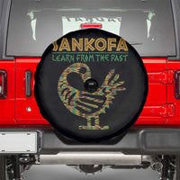 Sankofa Learn From The Past Spare Tire Cover African Bird Black History Akan Pattern