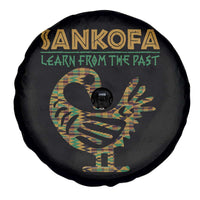 Sankofa Learn From The Past Spare Tire Cover African Bird Black History Akan Pattern