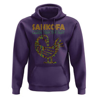 Sankofa Learn From The Past Hoodie African Bird Black History Akan Pattern