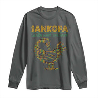Sankofa Learn From The Past Long Sleeve Shirt African Bird Black History Akan Pattern