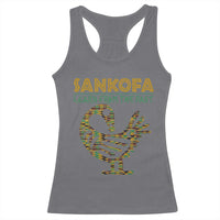Sankofa Learn From The Past Racerback Tank Top African Bird Black History Akan Pattern