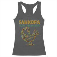 Sankofa Learn From The Past Racerback Tank Top African Bird Black History Akan Pattern