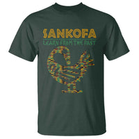 Sankofa Learn From The Past T Shirt African Bird Black History Akan Pattern