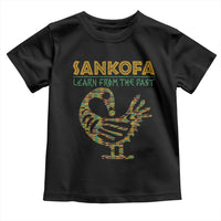 Sankofa Learn From The Past Toddler T Shirt African Bird Black History Akan Pattern