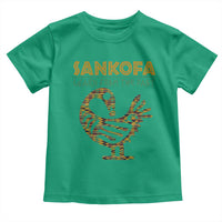 Sankofa Learn From The Past Toddler T Shirt African Bird Black History Akan Pattern