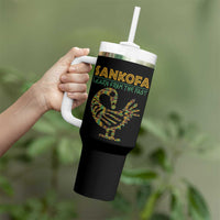 Sankofa Learn From The Past Tumbler With Handle African Bird Black History Akan Pattern