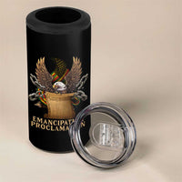 Emancipation Proclamation 4 in 1 Can Cooler Tumbler Juneteenth End of Slavery Bald Eagle