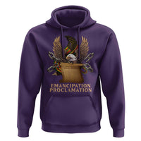 Emancipation Proclamation Hoodie Juneteenth End of Slavery Bald Eagle