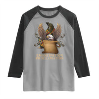 Emancipation Proclamation Raglan Shirt Juneteenth End of Slavery Bald Eagle