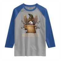 Emancipation Proclamation Raglan Shirt Juneteenth End of Slavery Bald Eagle