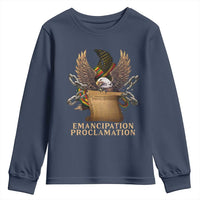Emancipation Proclamation Youth Sweatshirt Juneteenth End of Slavery Bald Eagle