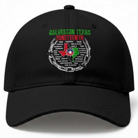 Juneteenth Galveston Texas Baseball Cap Break The Chain Freedom Since 1865