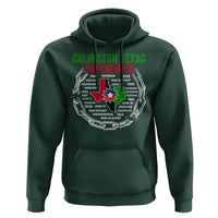 Juneteenth Galveston Texas Hoodie Break The Chain Freedom Since 1865