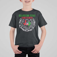 Juneteenth Galveston Texas T Shirt For Kid Break The Chain Freedom Since 1865