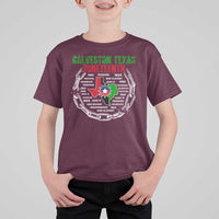 Juneteenth Galveston Texas T Shirt For Kid Break The Chain Freedom Since 1865