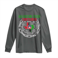 Juneteenth Galveston Texas Long Sleeve Shirt Break The Chain Freedom Since 1865