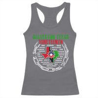 Juneteenth Galveston Texas Racerback Tank Top Break The Chain Freedom Since 1865