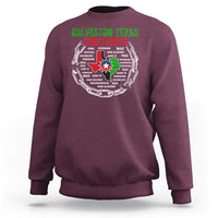 Juneteenth Galveston Texas Sweatshirt Break The Chain Freedom Since 1865