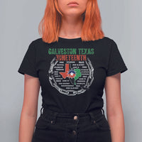 Juneteenth Galveston Texas T Shirt For Women Break The Chain Freedom Since 1865