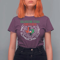 Juneteenth Galveston Texas T Shirt For Women Break The Chain Freedom Since 1865