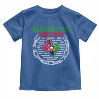 Juneteenth Galveston Texas Toddler T Shirt Break The Chain Freedom Since 1865
