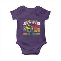 Juneteenth 1865 Because My Ancestors Weren't Free In 1776 Baby Onesie Break The Chains