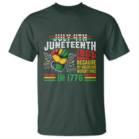 Juneteenth 1865 Because My Ancestors Weren't Free In 1776 T Shirt Break The Chains