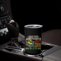 Juneteenth 1865 Because My Ancestors Weren't Free In 1776 Tumbler Cup Break The Chains