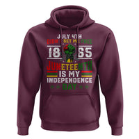 July 4th Didn't Set Me Free 1865 Juneteenth Is My Independence Day Hoodie