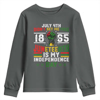 July 4th Didn't Set Me Free 1865 Juneteenth Is My Independence Day Youth Sweatshirt