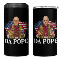 Funny Da Pope America Chicago Leo XIV 4 in 1 Can Cooler Tumbler Hotdog And Beer