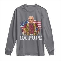 Funny Da Pope America Chicago Leo XIV Long Sleeve Shirt Hotdog And Beer