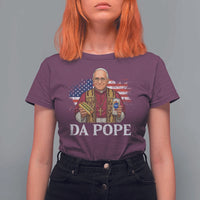 Funny Da Pope America Chicago Leo XIV T Shirt For Women Hotdog And Beer