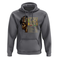 Juneteenth Black Queen Nutritional Facts Hoodie Afro Melanin Queen
