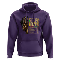 Juneteenth Black Queen Nutritional Facts Hoodie Afro Melanin Queen
