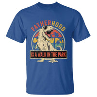 Fatherhood Is A Walk In The Park Dinosaur Dad T Shirt