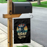 Goat Daddy Garden Flag Funny Goat Father Retro Vintage