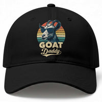 Goat Daddy Baseball Cap Funny Goat Father Retro Vintage