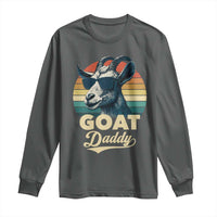 Goat Daddy Long Sleeve Shirt Funny Goat Father Retro Vintage