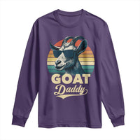 Goat Daddy Long Sleeve Shirt Funny Goat Father Retro Vintage