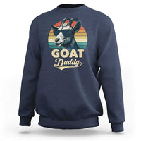 Goat Daddy Sweatshirt Funny Goat Father Retro Vintage