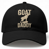 Goat Daddy Baseball Cap Funny Goat Father Vintage