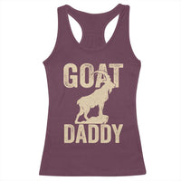 Goat Daddy Racerback Tank Top Funny Goat Father Vintage