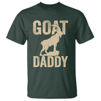 Goat Daddy T Shirt Funny Goat Father Vintage